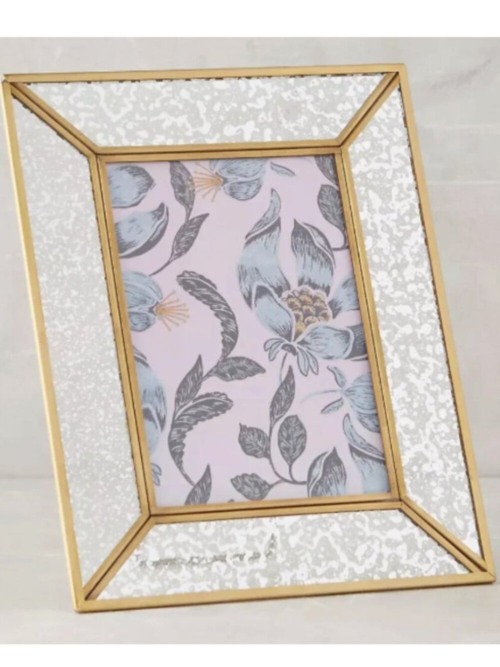 Anthropologie Mercury Glass Frame Sz: 8"x10"